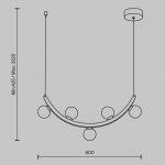 Подвесной светильник Maytoni MOD331PL-L12BS3K Ambre