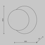 Настенный светильник бра Maytoni MOD331WL-L3BS3K Ambre