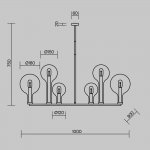 Подвесной светильник Maytoni MOD333PL-06B1 Status