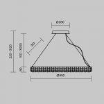 Подвесной светильник Maytoni MOD335PL-L35CH3K Castello