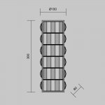 Настенный светильник бра Maytoni MOD336WL-L35G3K Castello