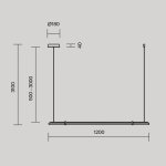 Подвесной светильник Maytoni MOD340PL-L20BS3K Plume