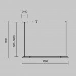 Подвесной светильник Maytoni MOD340PL-L28BS3K Plume