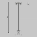 Напольный светильник торшер Maytoni MOD348FL-L24BBS3K Dress code
