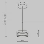 Подвесной светильник Maytoni MOD348PL-L14BBS3K Dress code