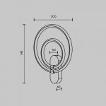 Настенный светильник бра Maytoni MOD357WL-L16BS3K Link