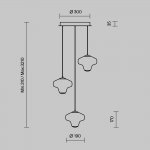 Подвесной светильник Maytoni MOD359PL-L17BS3K