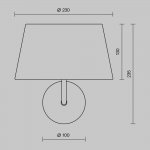 Настенный светильник (бра) Maytoni MOD360WL-01B
