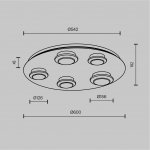 Потолочный светильник Maytoni MOD361CL-L58BS3K Pharao
