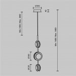 Подвесной светильник Maytoni MOD361PL-L22BS3K Pharao