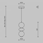 Подвесной светильник Maytoni MOD362PL-L10GR3K