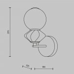 Настенный светильник (бра) Maytoni MOD362WL-L5GR3K