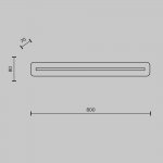 Настенный светильник бра Maytoni MOD366WL-L18BS3K Albatre