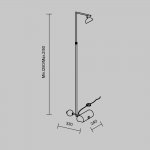 Напольный светильник торшер Maytoni MOD372FL-L10BS3K Pikant