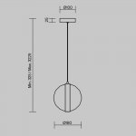 Подвесной светильник Maytoni MOD379PL-L6B3K Misterio