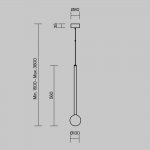 Подвесной светильник Maytoni MOD383PL-L4BS3K Bubble dream