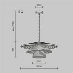 Подвесной светильник Maytoni MOD394PL-01BS1 Costa