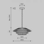 Подвесной светильник Maytoni MOD394PL-01BS Costa