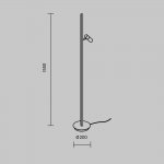 Напольный светильник торшер Maytoni MOD395FL-L28BS3K Thin