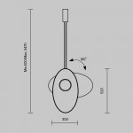 Подвесной светильник Maytoni MOD396PL-L10GR3K Evolution