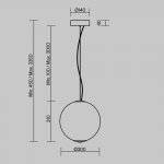 Подвесной светильник Maytoni MOD397PL-L15CH3K Bruma