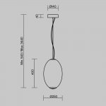 Подвесной светильник Maytoni MOD397PL-L19CH3K Bruma