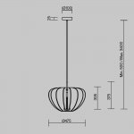 Подвесной светильник Maytoni MOD398PL-01BR Cambio