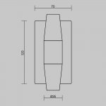 Настенный светильник бра Maytoni MOD401WL-L6BS3K Arana