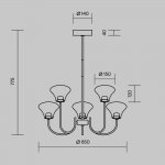 Подвесной светильник Maytoni MOD402PL-L20BS3K