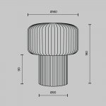Настольный светильник Maytoni MOD404TL-01BG