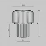 Настольный светильник Maytoni MOD404TL-01BG