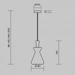Подвесной светильник Maytoni MOD405PL-01W2