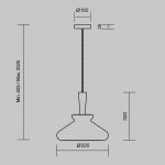 Подвесной светильник Maytoni MOD405PL-01W