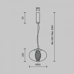 Подвесной светильник Maytoni MOD406PL-L8W3K