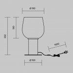 Настольный светильник Maytoni MOD414TL-01G Smart Casual