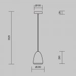 Подвесной светильник Maytoni MOD430PL-01CM