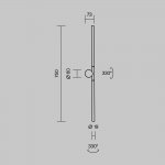 Настенный светильник (бра) Maytoni MOD432WL-L9B3K