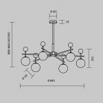 Подвесной светильник Maytoni MOD436PL-07BS