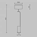 Напольный светильник (торшер) Maytoni MOD437FL-03B