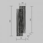 Настенный светильник (бра) Maytoni MOD439WL-L10BSK