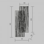 Настенный светильник (бра) Maytoni MOD439WL-L7BSK