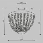 Потолочный светильник Maytoni MOD440CL-03BS