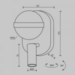 Настенный светильник (бра) Maytoni MOD441WL-L8BS3K