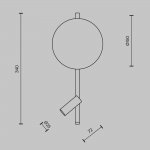 Настенный светильник (бра) Maytoni MOD450WL-L9W3K