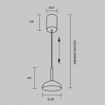 Подвесной светильник Maytoni MOD451PL-L8B3K
