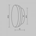 Настенный светильник (бра) Maytoni MOD461WL-L5GRK