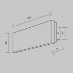 Настенный светильник (бра) Maytoni MOD461WL-L8BGK