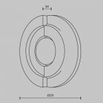 Настенный светильник (бра) Maytoni MOD462WL-L10BG3K