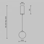 Подвесной светильник Maytoni MOD464PL-L5BSK