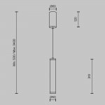 Подвесной светильник Maytoni MOD464PL-L8BSK